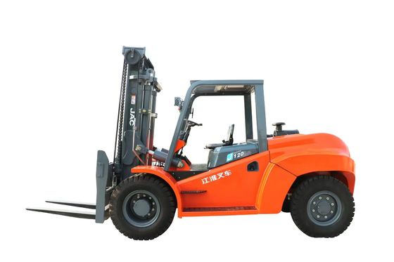 JAC Diesel 12 Ton Forklift Truck For Material que segura CPCD120J